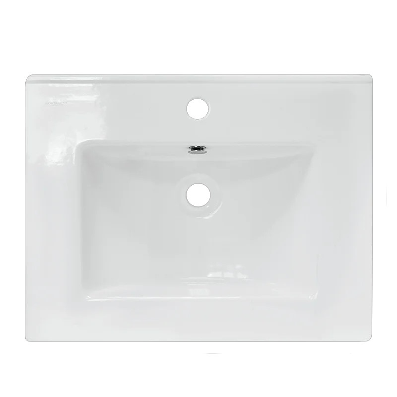 Раковина мебельная SANITA LUXE Quadro 60 санфарфор, белый фото 3