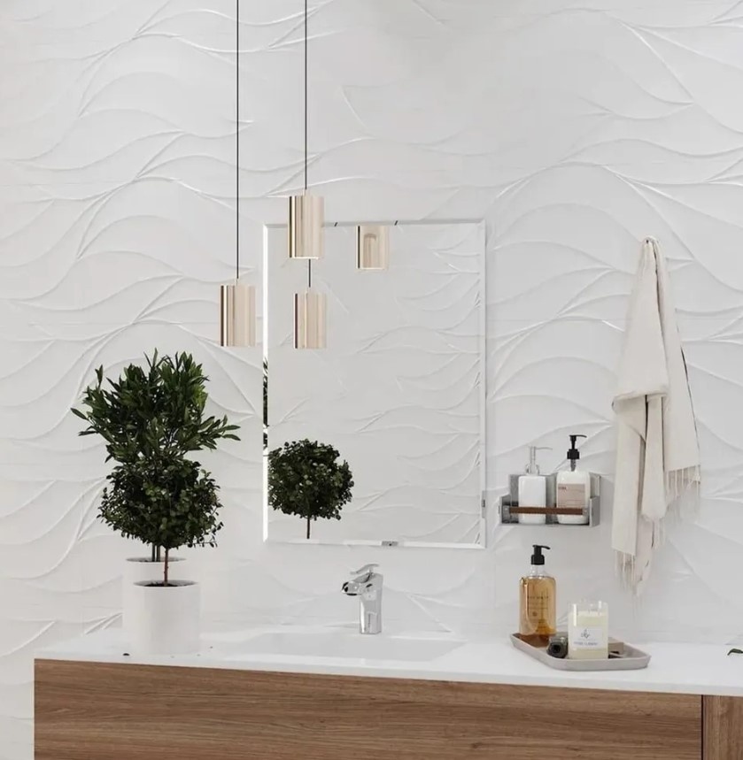 Зеркало AQUA NERO 500х700 подвесное, прямоугольник с фацетом фото 4