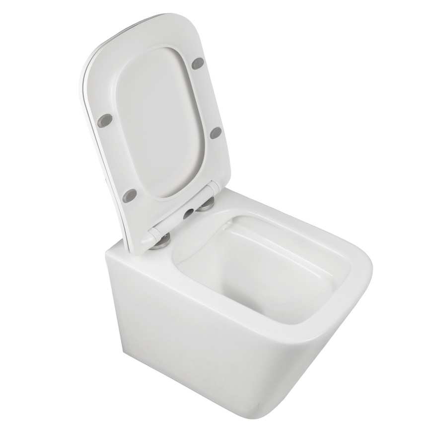 Сет AQUA NERO инсталляция+унитаз IRON безободковый, с быстросъемным сиденьем микролифт, без клавиши фото 6