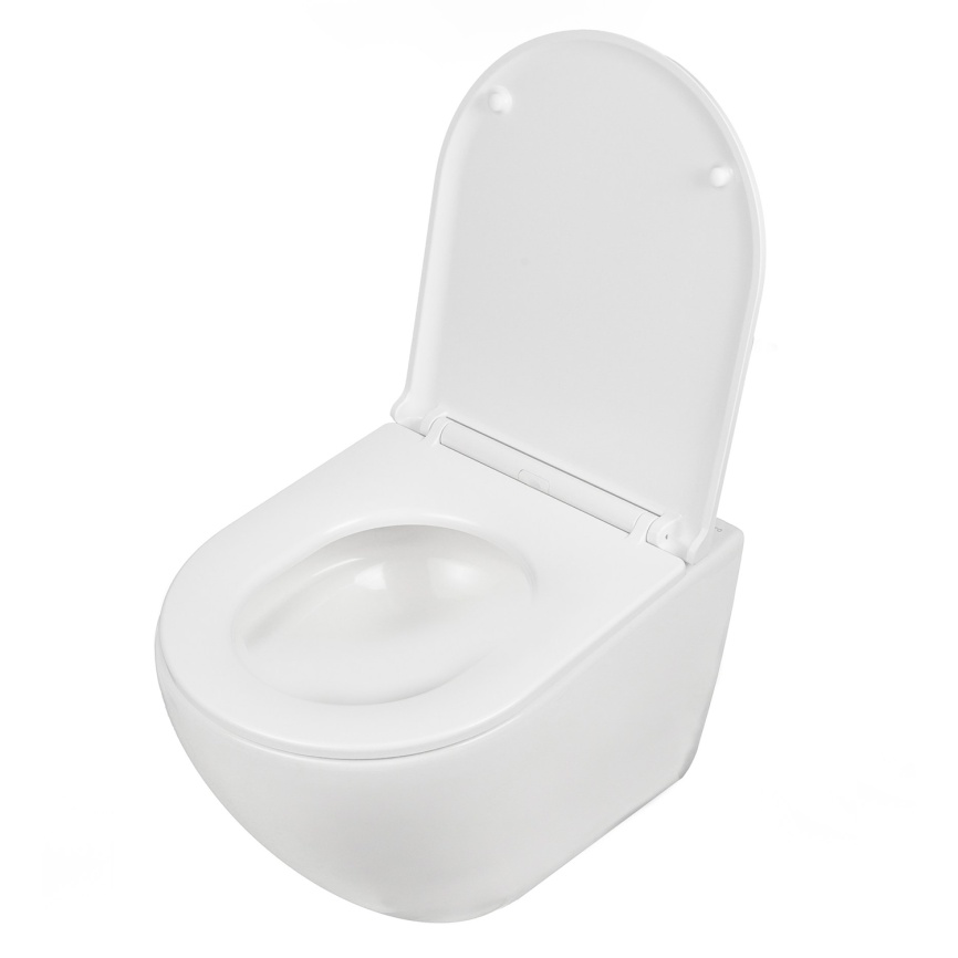 Унитаз подвесной AQUA NERO БЛУМ 360х495х390 безободковый, слив скрытый "Торнадо", с быстросъемным си фото 12