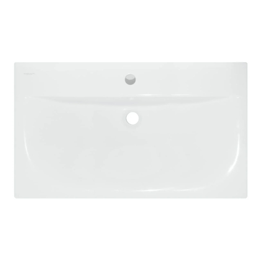 Раковина мебельная SANITA LUXE Breeze 80 санфарфор, белый фото 3