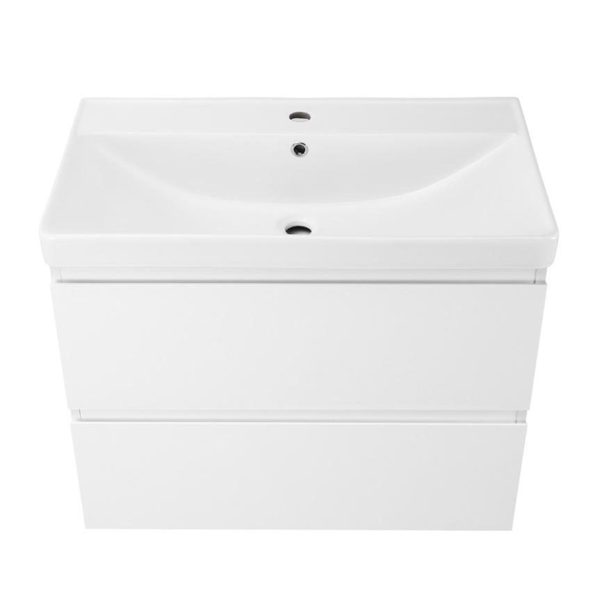 Комплект AQUA NERO Сандра 100-2 1000х476х660 подвесная тумба с раковиной АСТИ-100, покрытие эмаль, б фото 5