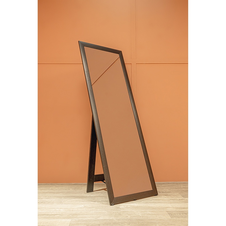 Зеркало AQUA NERO Канкан 450х30х1500 напольное, венге фото 9