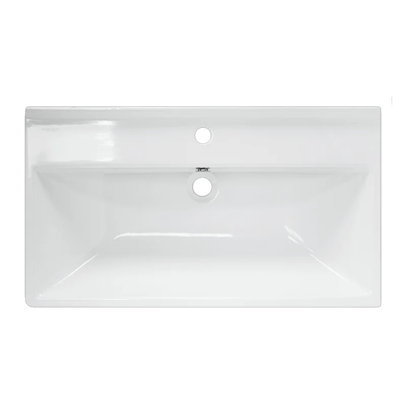 Раковина мебельная SANITA LUXE Fest 80 санфарфор, белый фото 3