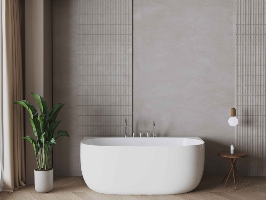 ОЛЕА Ванна акриловая пристенная 1700*880*580, белый фото 5