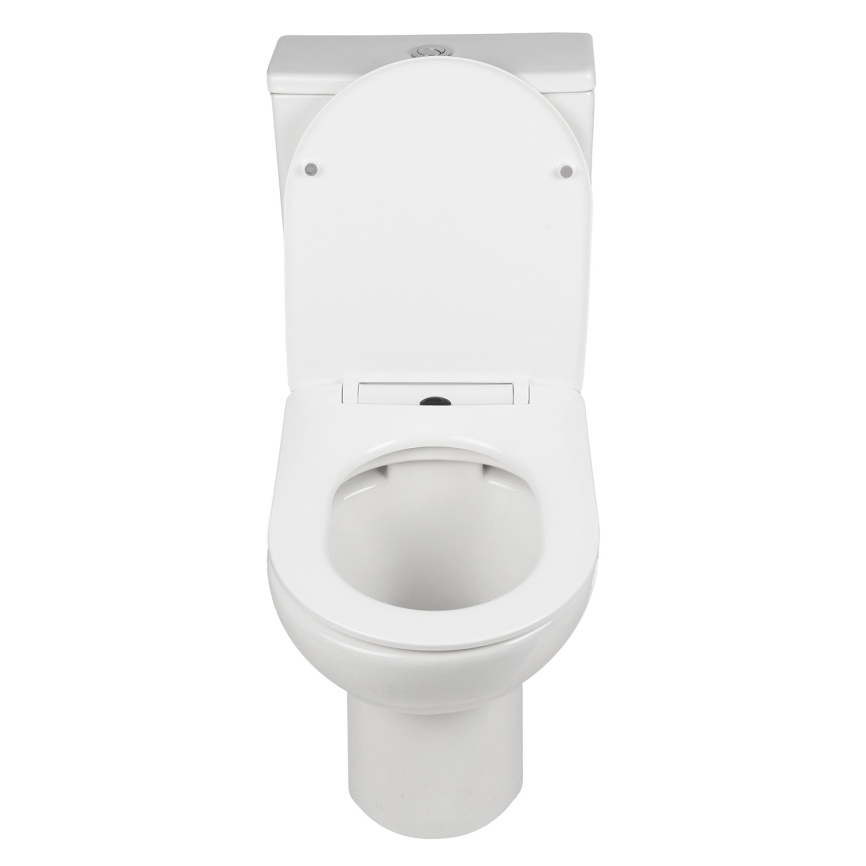 Унитаз-компакт AQUA NERO FIRE 370х640х800 безободковый, с быстросъемным сиденьем микролифт, белый фото 6