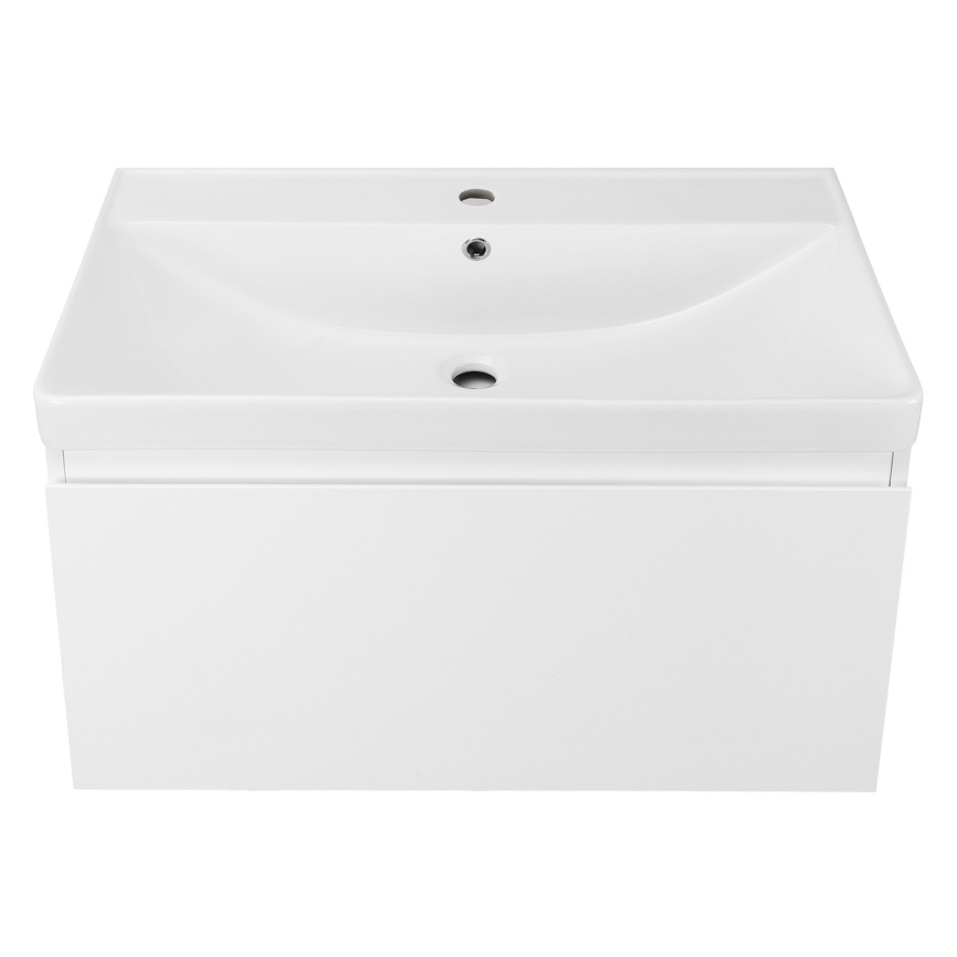 Комплект AQUA NERO Ненси 100 подвесная тумба с раковиной ASTI-100, покрытие эмаль, белый матовый фото 4