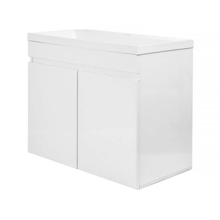 Комплект AQUA NERO Сабина 80Н 800х360х850 напольная тумба с раковиной Классика Слим 80*36 см, покрыт фото 1