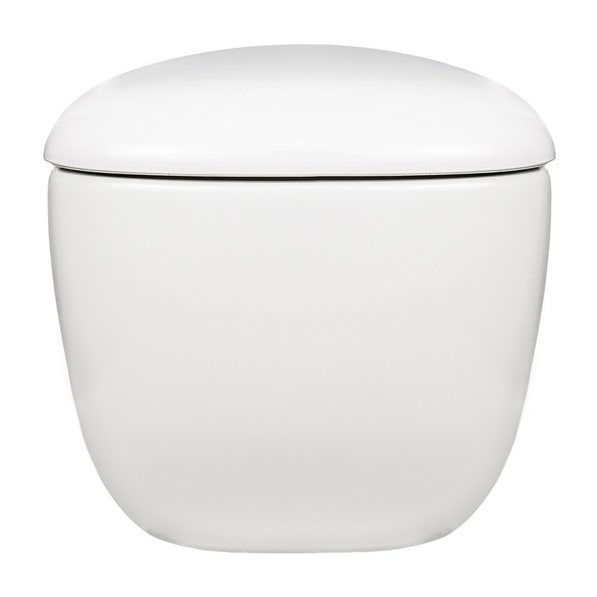 Унитаз подвесной AQUA NERO SOLANA 360х510х365 безободковый, слив скрытый "Торнадо", с быстросъемным  фото 3