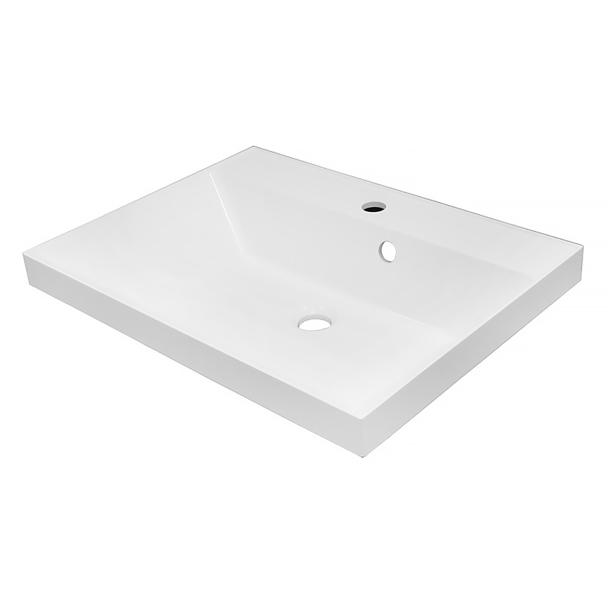 Комплект AQUA NERO Эстелла 60/2 подвесная тумба с раковиной Астория-60, покрытие эмаль, графит фото 6