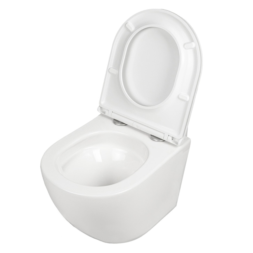 Сет AQUA NERO инсталляция+унитаз СКАЙ безободковый, слив скрытый "Торнадо", с быстросъемным сиденьем фото 6