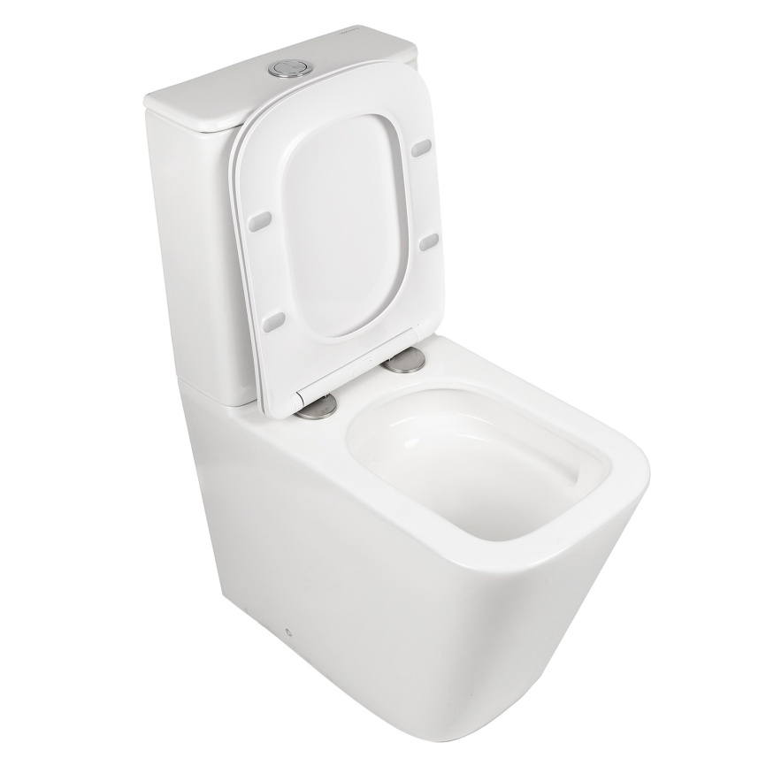 Унитаз-компакт AQUA NERO ETTA 365х610х835 безободковый, слив скрытый "Торнадо", с быстросъемным сиде фото 6