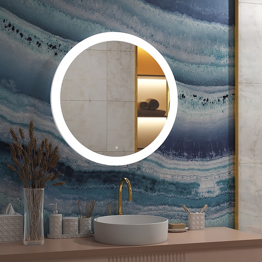 Зеркало AQUA NERO Опера D770 курглое, LED-подсветка, сенсорный выключатель с функцией диммера фото 8