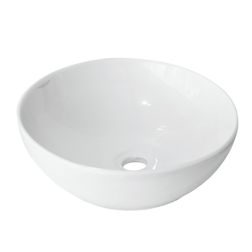 Раковина накладная SANITA LUXE Art 40 Slim санфарфор, белый фото 1