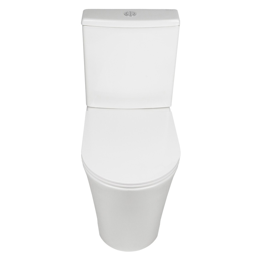 Унитаз-компакт AQUA NERO STAR 378х642х830 безободковый, с быстросъемным сиденьем микролифт, белый фото 4