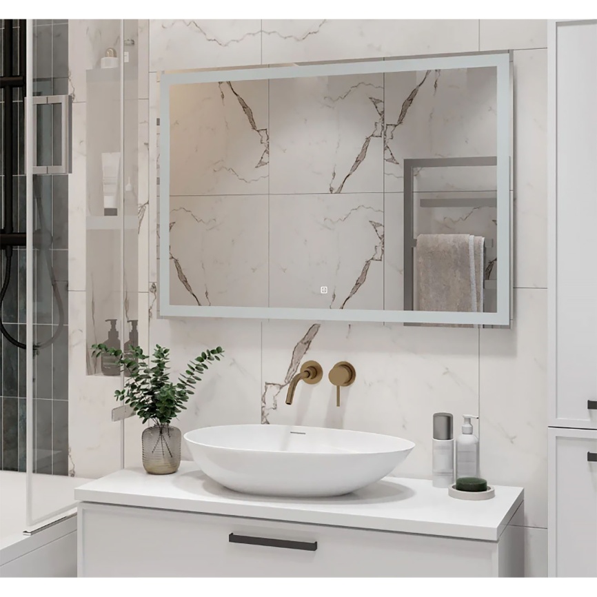 Зеркало AQUA NERO Диско 1000х30х700 LED-подсветка, сенсорный выключатель с функцией диммера фото 4