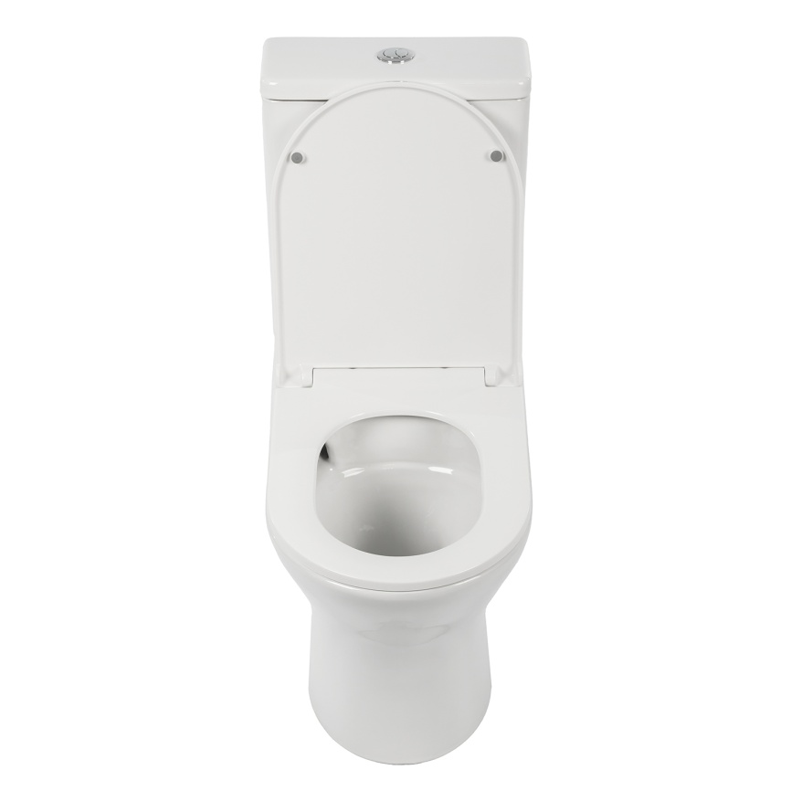 Унитаз-компакт AQUA NERO ЛИНК 350х665х830 безободковый, слив "Торнадо", с быстросъемным сиденьем мик фото 5