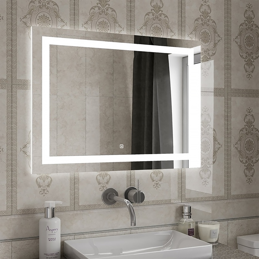 Зеркало AQUA NERO Диско 800х600 LED-подсветка, сенсорный выключатель с функцией диммера фото 7