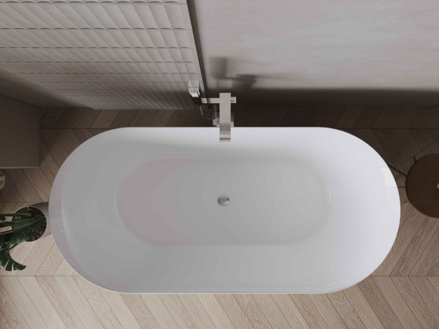 ОНДА Ванна акриловая отдельностоящая 1700*750*580, белый фото 4