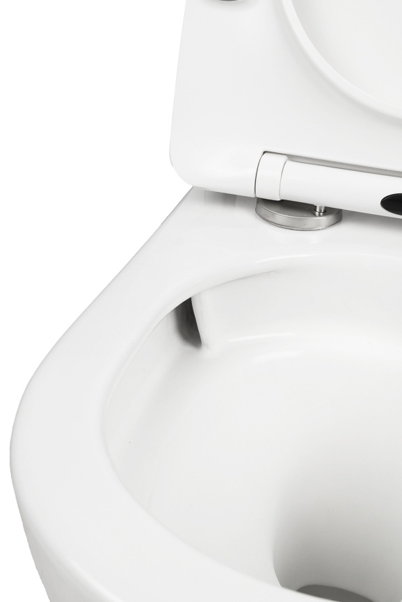 Сет AQUA NERO инсталляция+унитаз АТРИЯ безободковый, слив "Торнадо", с быстросъемным сиденьем микрол фото 7