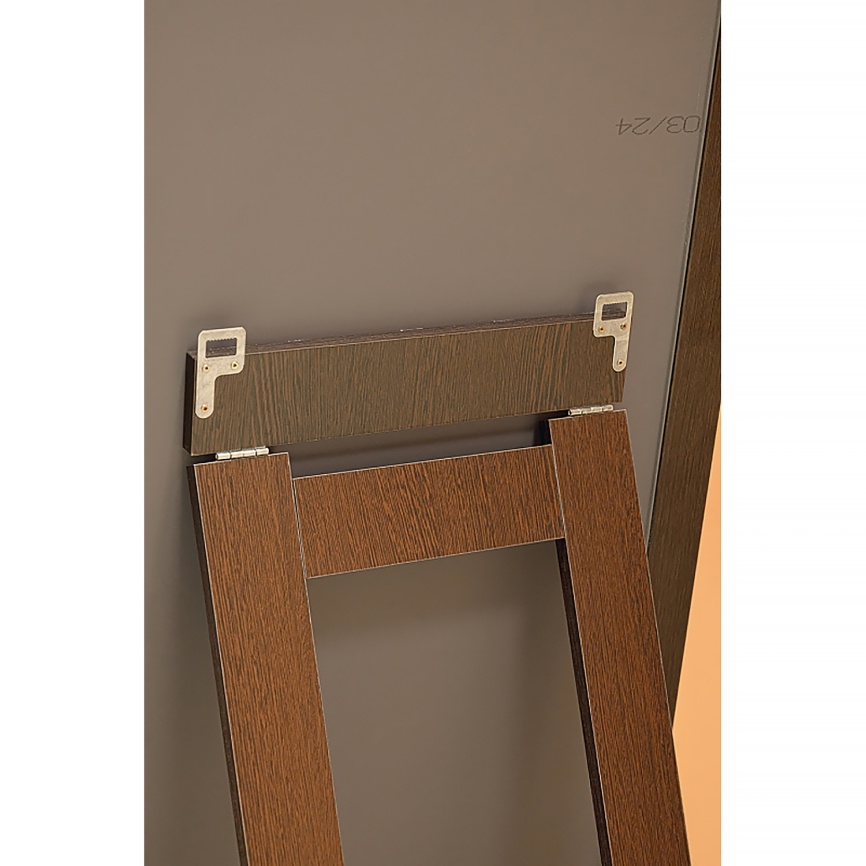 Зеркало AQUA NERO Канкан 450х30х1500 напольное, венге фото 5