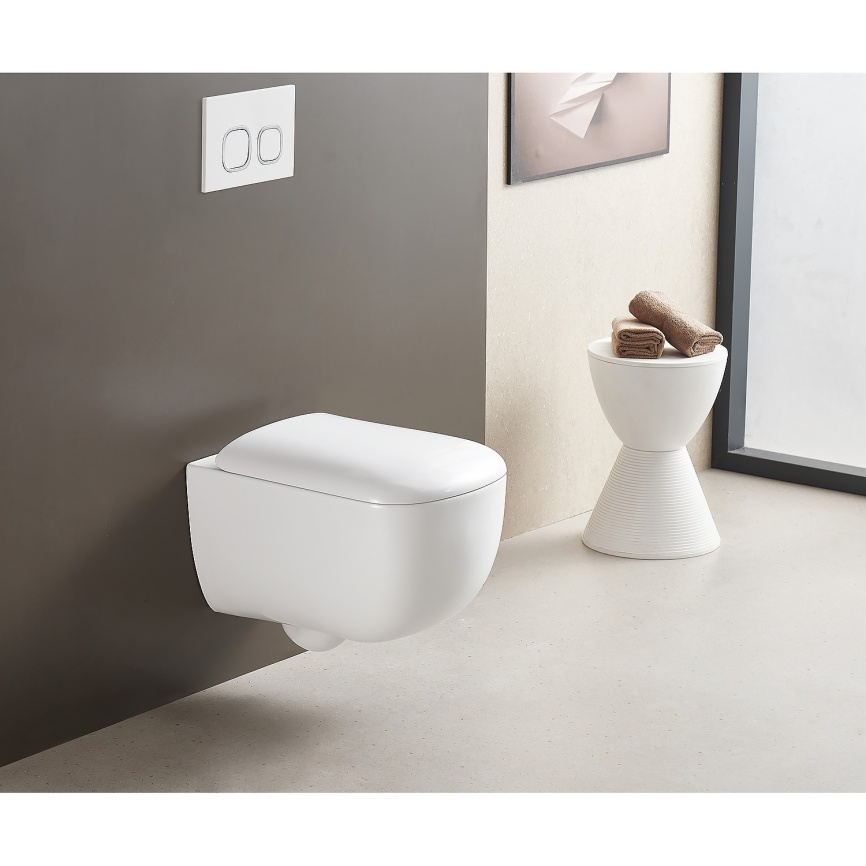 Сет AQUA NERO инсталляция+унитаз СОЛАНА безободковый, слив "Торнадо", с быстросъемным сиденьем микро фото 6