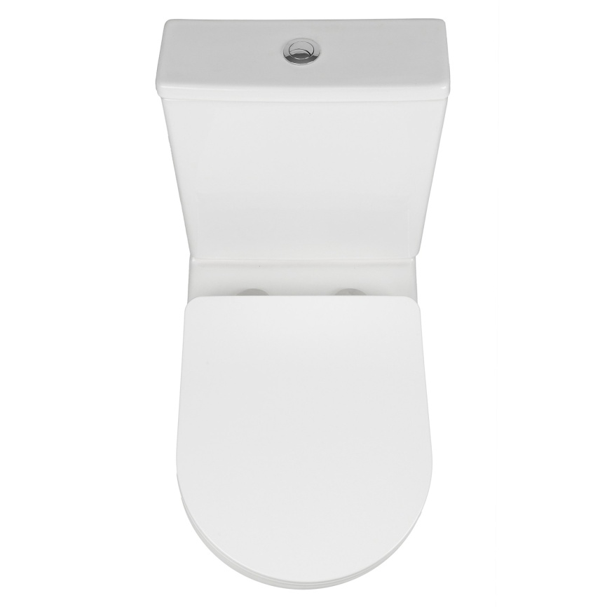 Унитаз-компакт AQUA NERO FIRE 370х640х800 безободковый, с быстросъемным сиденьем микролифт, белый фото 4