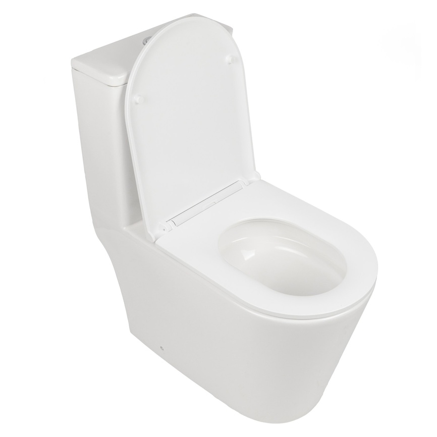 Унитаз-моноблок AQUA NERO MAIN 360х680х813 безободковый, слив скрытый "Торнадо", с быстросъемным сид фото 6