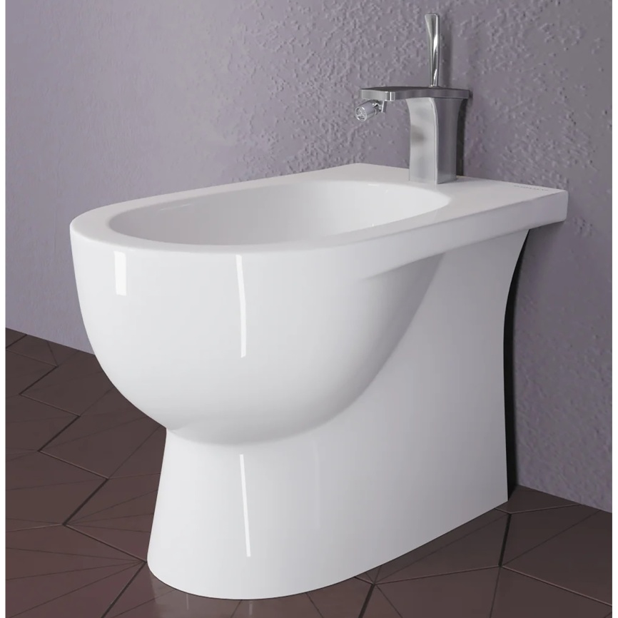 Биде напольное SANITA LUXE Арт/Бест/Фест, санфаянс, белый фото 5