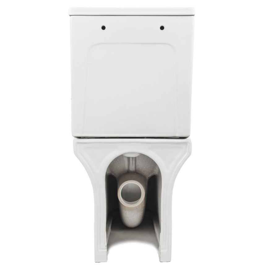 Унитаз-компакт AQUA NERO FIRE 370х640х800 безободковый, с быстросъемным сиденьем микролифт, белый фото 15