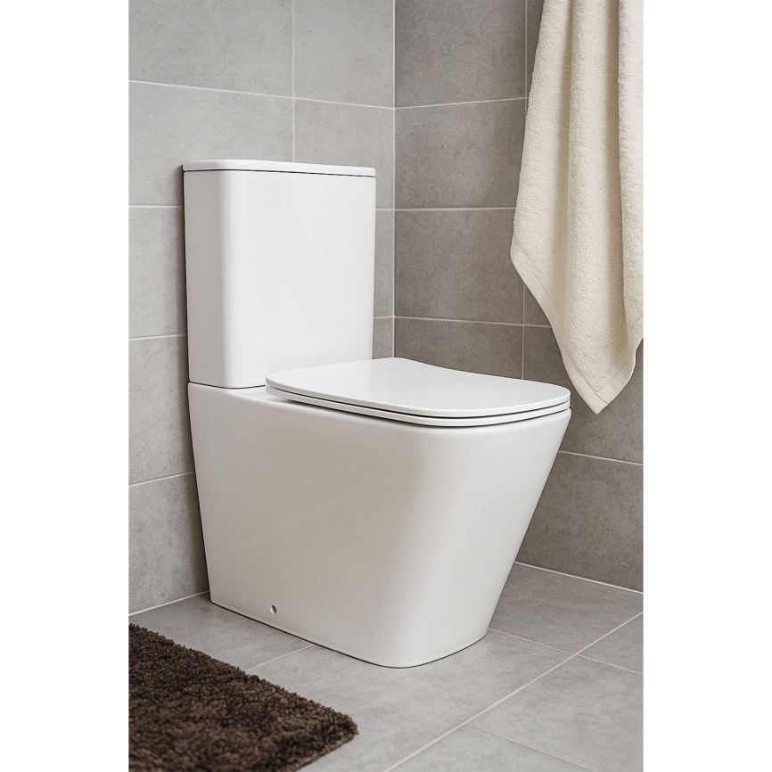 Унитаз-компакт AQUA NERO ETTA 365х610х835 безободковый, слив скрытый "Торнадо", с быстросъемным сиде фото 17