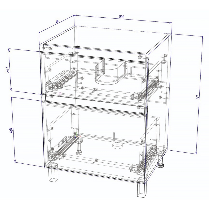 Комплект AQUA NERO Сандра 100-2 напольная тумба с раковиной АСТИ-100, покрытие эмаль, белый глянцевы фото 7