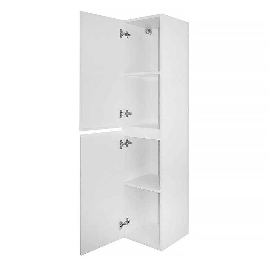 Шкаф-пенал AQUA NERO Эстелла 35 подвесной, левосторонний, покрытие эмаль, белый глянцевый фото 2