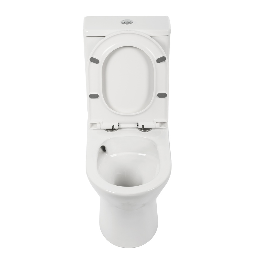 Унитаз-компакт AQUA NERO ЛИНК 350х665х830 безободковый, слив "Торнадо", с быстросъемным сиденьем мик фото 6