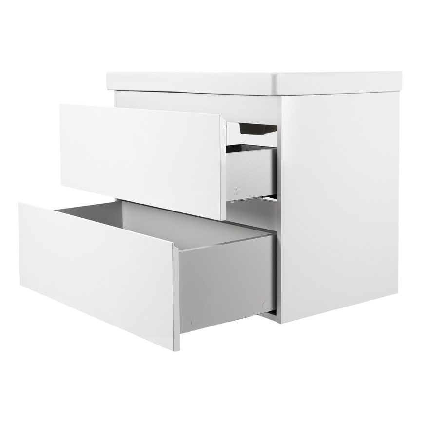 Комплект AQUA NERO Сандра 100-2 1000х476х660 подвесная тумба с раковиной АСТИ-100, покрытие эмаль, б фото 2