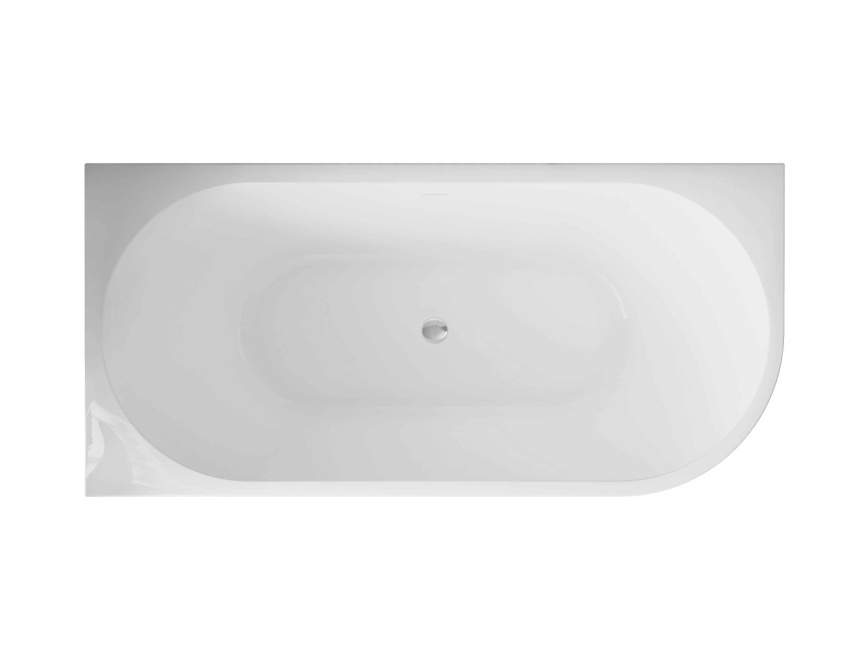 АМОРЕ Л Ванна акриловая пристенная 1700*800*580, левая, белый фото 5