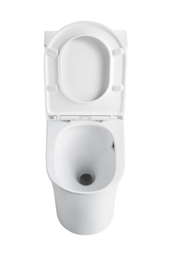 AN-027B Унитаз-моноблок, Торнадо,656*370*796 мм с сиденьем микролифт дюропласт, белый фото 2